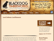Tablet Screenshot of blackdogtimberworks.com